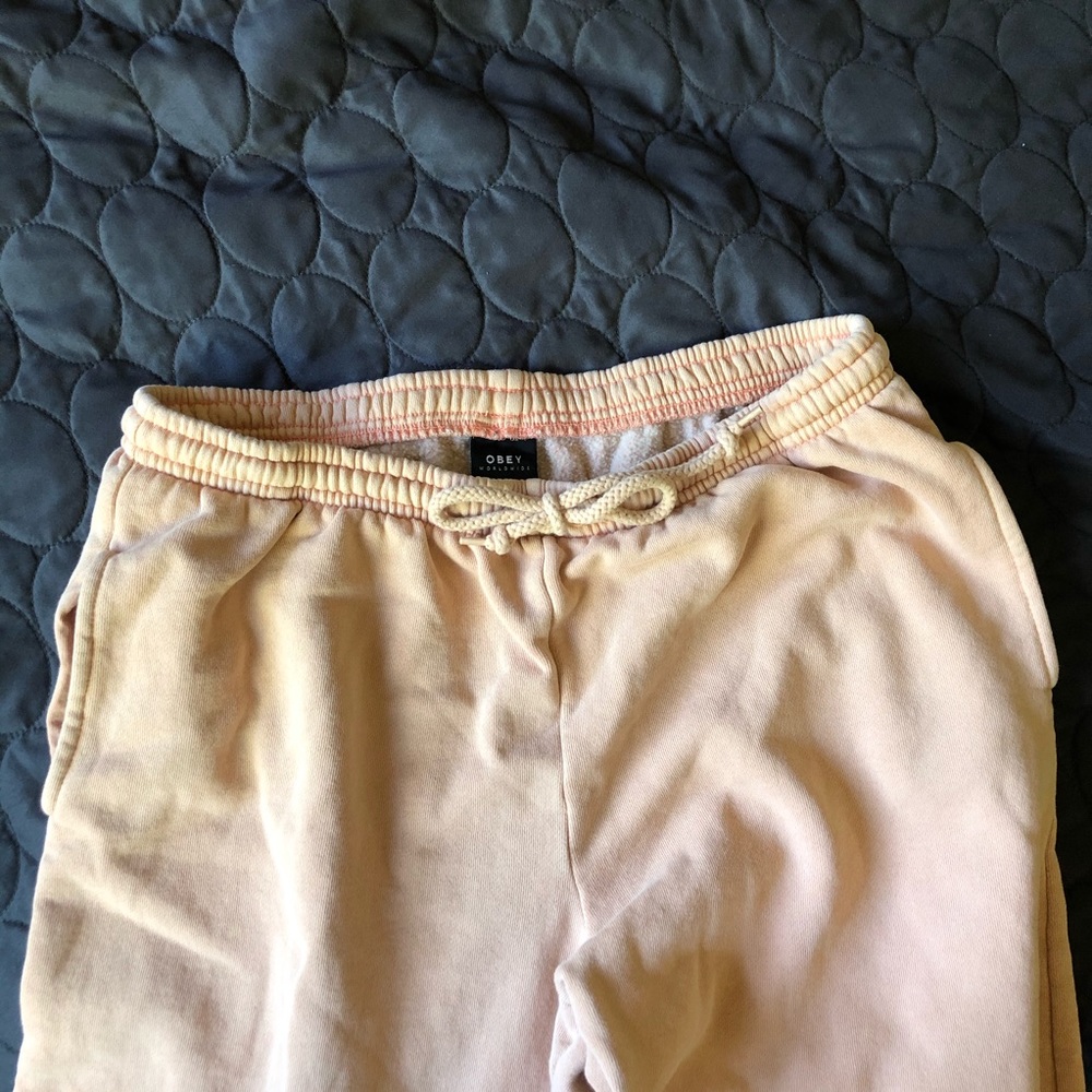 Obey custom pigment dusty coral sweatpants